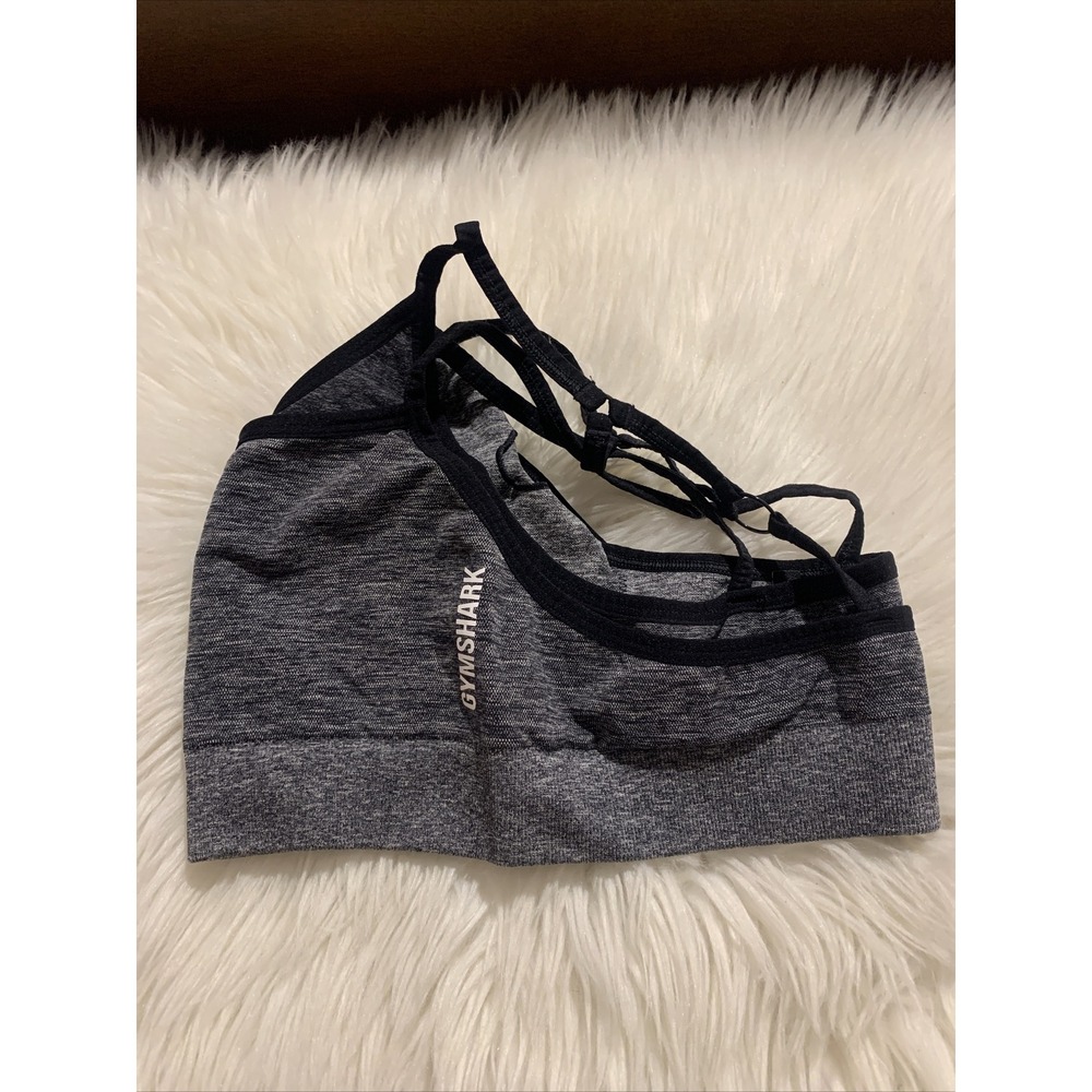 GYMSHARK Small Gray Sports Bra Compression EUC - Picture 9 of 9